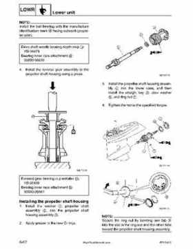 2001-2002 Yamaha 50HP F50Z/T50Z Ouboard 4-stroke engines service manual, Page 245