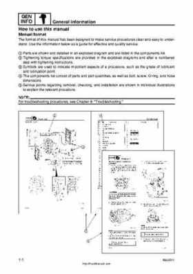 2001 Edition Yamaha F225A and LF225A Outboards Service Manual, Page 6