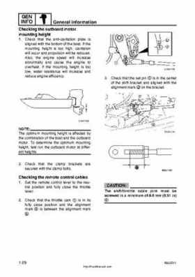 2001 Edition Yamaha F225A and LF225A Outboards Service Manual, Page 34