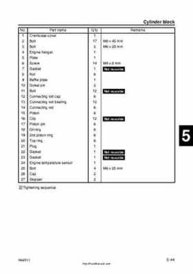 2001 Edition Yamaha F225A and LF225A Outboards Service Manual, Page 141