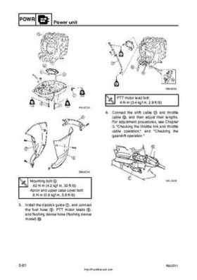2001 Edition Yamaha F225A and LF225A Outboards Service Manual, Page 158