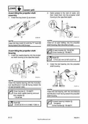 2001 Edition Yamaha F225A and LF225A Outboards Service Manual, Page 174