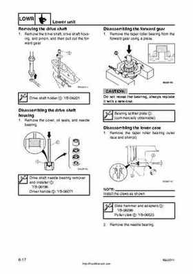 2001 Edition Yamaha F225A and LF225A Outboards Service Manual, Page 178