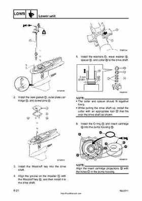 2001 Edition Yamaha F225A and LF225A Outboards Service Manual, Page 182