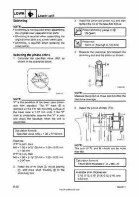 2001 Edition Yamaha F225A and LF225A Outboards Service Manual, Page 186