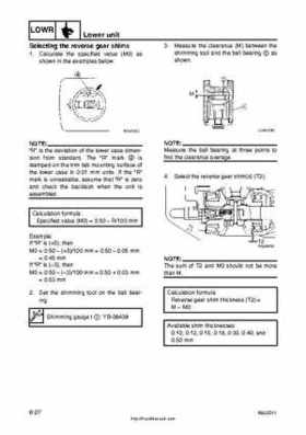 2001 Edition Yamaha F225A and LF225A Outboards Service Manual, Page 188