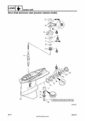 2001 Edition Yamaha F225A and LF225A Outboards Service Manual, Page 202