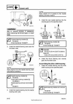 2001 Edition Yamaha F225A and LF225A Outboards Service Manual, Page 206