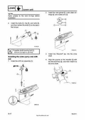 2001 Edition Yamaha F225A and LF225A Outboards Service Manual, Page 208