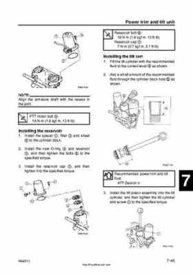2001 Edition Yamaha F225A and LF225A Outboards Service Manual, Page 259