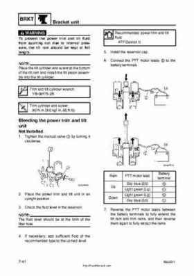 2001 Edition Yamaha F225A and LF225A Outboards Service Manual, Page 260