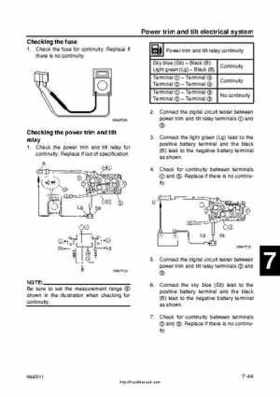 2001 Edition Yamaha F225A and LF225A Outboards Service Manual, Page 263