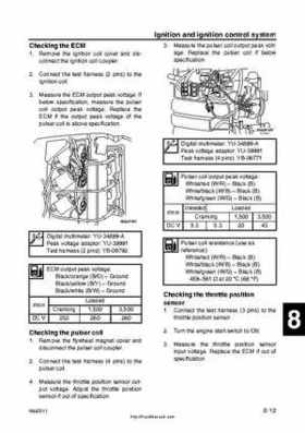 2001 Edition Yamaha F225A and LF225A Outboards Service Manual, Page 277