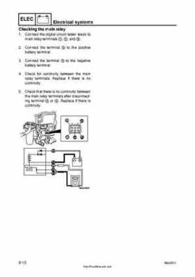 2001 Edition Yamaha F225A and LF225A Outboards Service Manual, Page 280