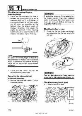 2007-2009 Yamaha F15/F20 Outboard Service Manual, Page 16