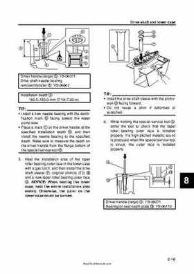 2009 Yamaha F40 Outboard Service Manual, Page 260