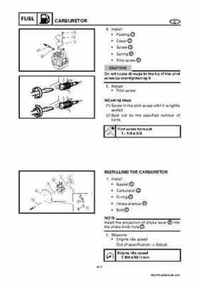 Yamaha 25BMH 30HMH Factory Service Manual, Page 180