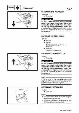 Yamaha 25BMH 30HMH Factory Service Manual, Page 274