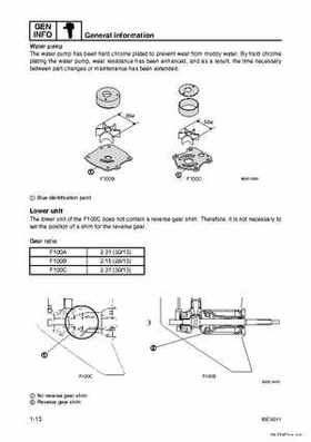 Yamaha F100B F100C Outboards Factory Service Manual, Page 20