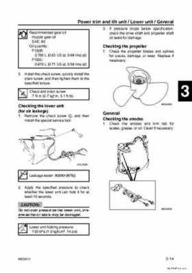 Yamaha F100B F100C Outboards Factory Service Manual, Page 67