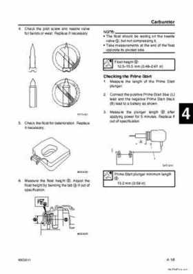 Yamaha F100B F100C Outboards Factory Service Manual, Page 87