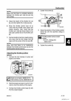 Yamaha F100B F100C Outboards Factory Service Manual, Page 89