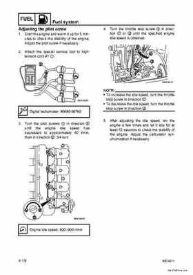 Yamaha F100B F100C Outboards Factory Service Manual, Page 90