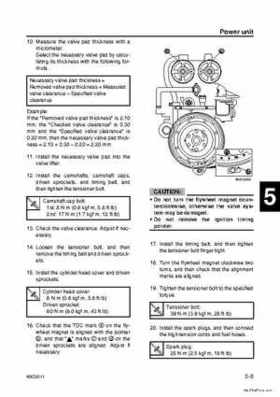 Yamaha F100B F100C Outboards Factory Service Manual, Page 101