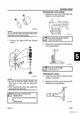 Yamaha F100B F100C Outboards Factory Service Manual, Page 119