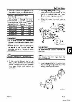 Yamaha F100B F100C Outboards Factory Service Manual, Page 141