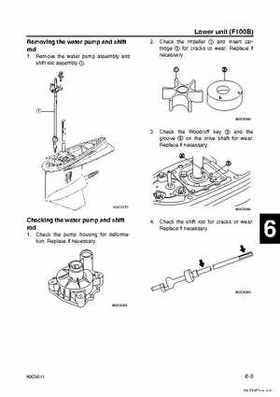 Yamaha F100B F100C Outboards Factory Service Manual, Page 155