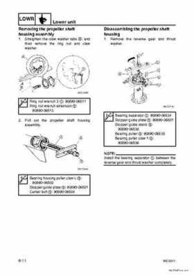 Yamaha F100B F100C Outboards Factory Service Manual, Page 158