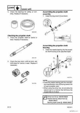 Yamaha F100B F100C Outboards Factory Service Manual, Page 160