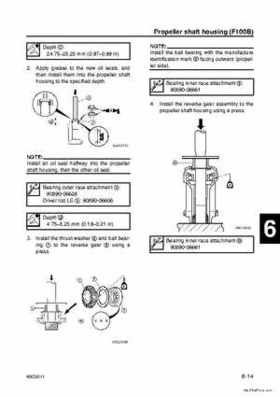 Yamaha F100B F100C Outboards Factory Service Manual, Page 161