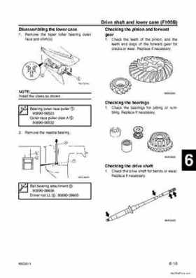 Yamaha F100B F100C Outboards Factory Service Manual, Page 165