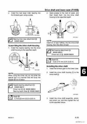 Yamaha F100B F100C Outboards Factory Service Manual, Page 167