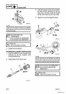 Yamaha F100B F100C Outboards Factory Service Manual, Page 168