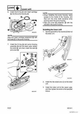 Yamaha F100B F100C Outboards Factory Service Manual, Page 170
