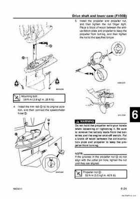 Yamaha F100B F100C Outboards Factory Service Manual, Page 171