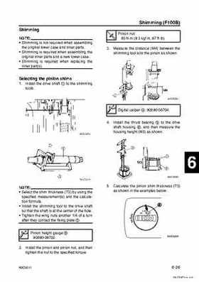 Yamaha F100B F100C Outboards Factory Service Manual, Page 173