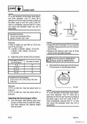 Yamaha F100B F100C Outboards Factory Service Manual, Page 174