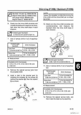 Yamaha F100B F100C Outboards Factory Service Manual, Page 177