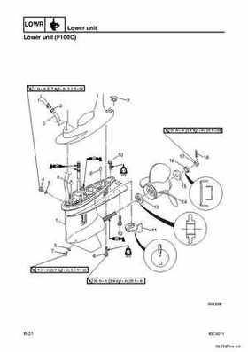 Yamaha F100B F100C Outboards Factory Service Manual, Page 178
