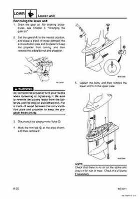 Yamaha F100B F100C Outboards Factory Service Manual, Page 182