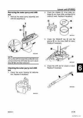 Yamaha F100B F100C Outboards Factory Service Manual, Page 183