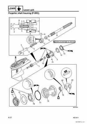 Yamaha F100B F100C Outboards Factory Service Manual, Page 184