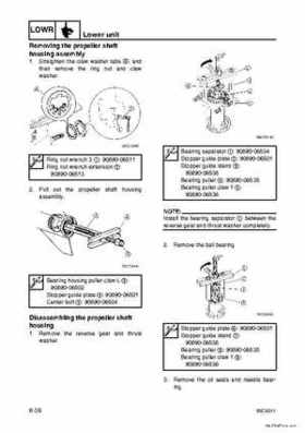 Yamaha F100B F100C Outboards Factory Service Manual, Page 186