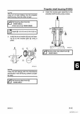 Yamaha F100B F100C Outboards Factory Service Manual, Page 189