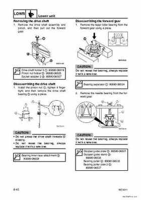 Yamaha F100B F100C Outboards Factory Service Manual, Page 192