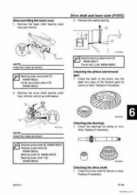 Yamaha F100B F100C Outboards Factory Service Manual, Page 193